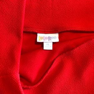 LuLaRoe Red Cassie Skirt